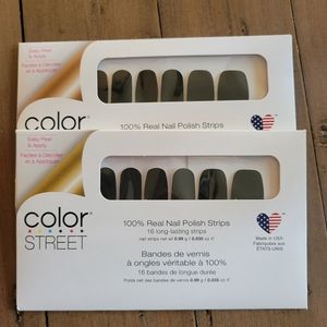 Two NWT Color Street Midnight in Manhattan